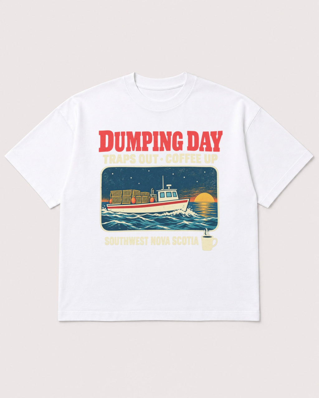 Mockup Boxy Heavyweight Tee White product