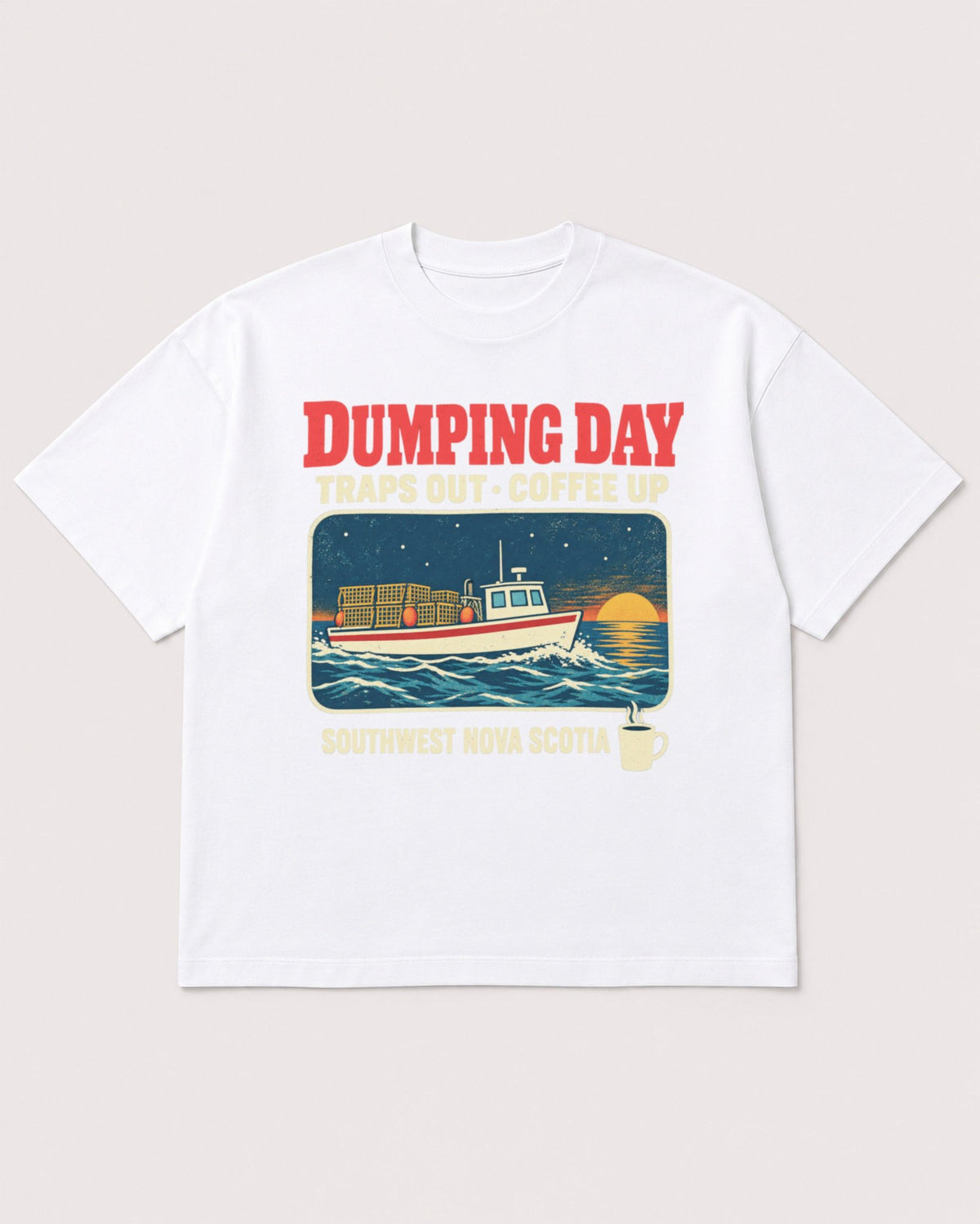 Mockup Boxy Heavyweight Tee White product