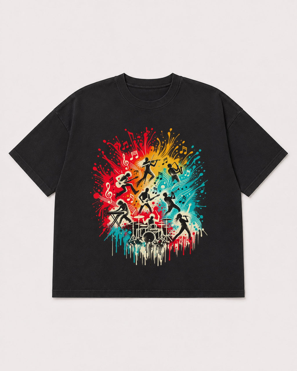Mockup Boxy Heavyweight Tee Black product