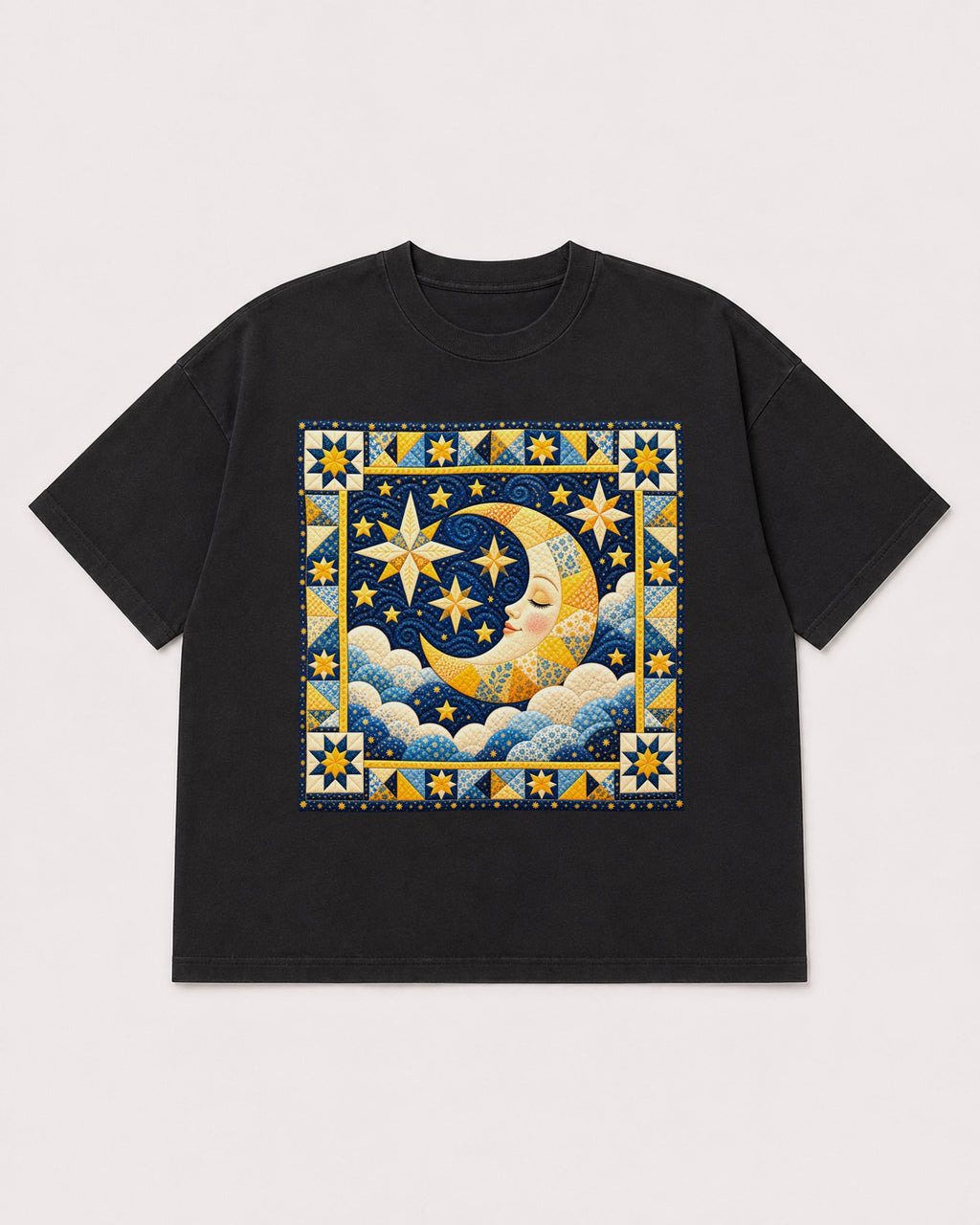 Mockup Boxy Heavyweight Tee Black product