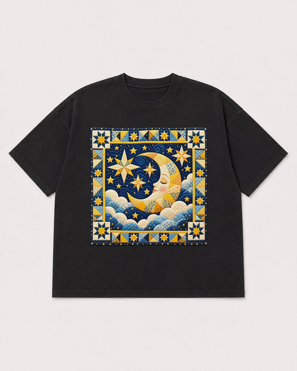 Mockup Boxy Heavyweight Tee Black product