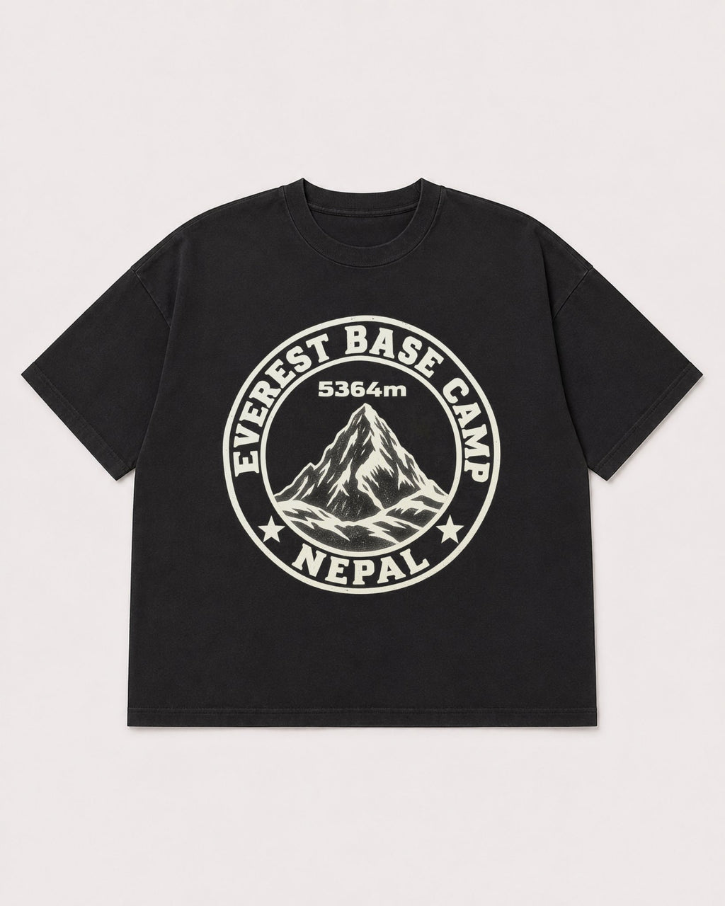 Mockup Boxy Heavyweight Tee Black product