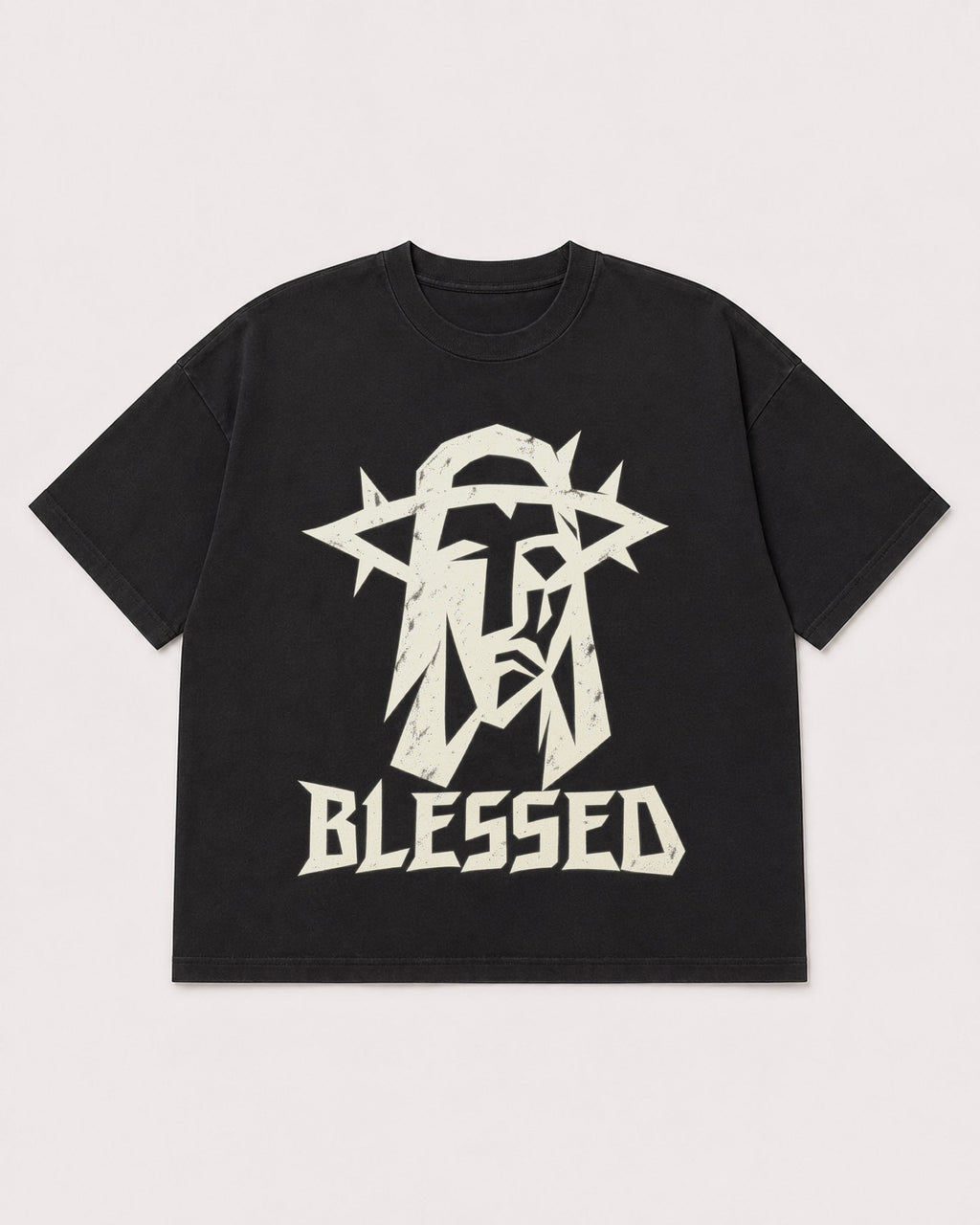 Mockup Boxy Heavyweight Tee Black product
