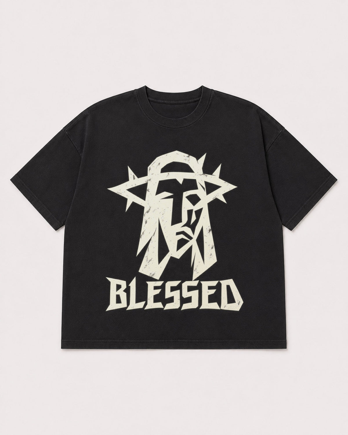 Mockup Boxy Heavyweight Tee Black product