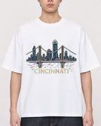 Mockup Boxy Heavyweight Tee White male close-up 01