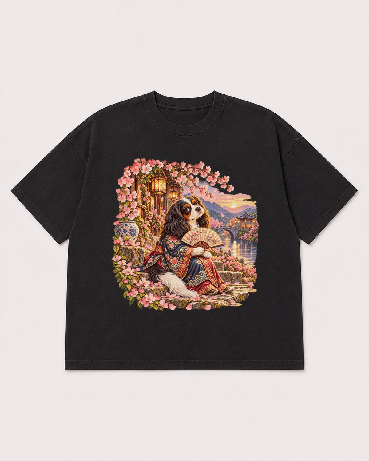 Mockup Boxy Heavyweight Tee Black product