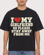 Mockup Boxy Heavyweight Tee Black male close-up 46