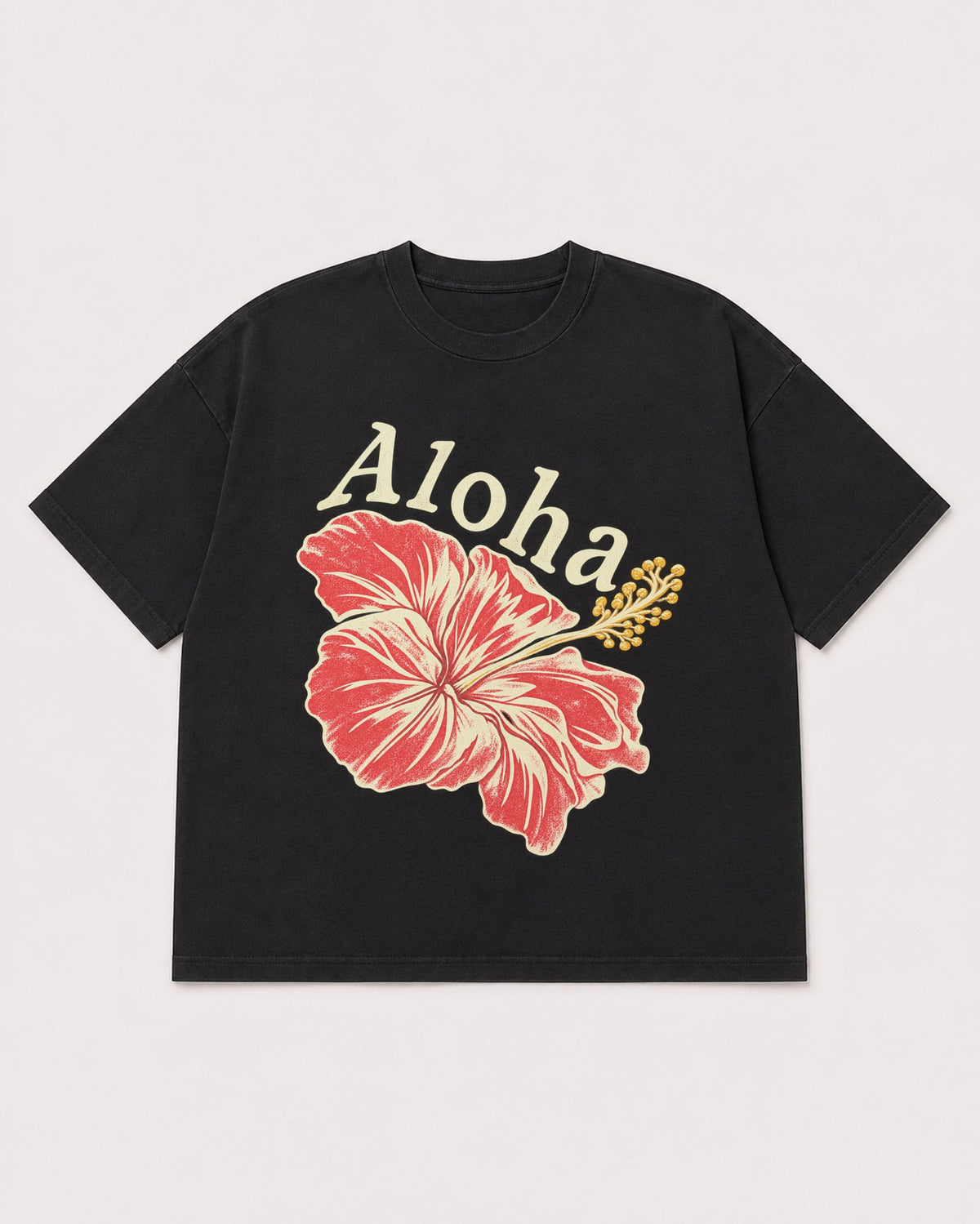 Mockup Boxy Heavyweight Tee Black product