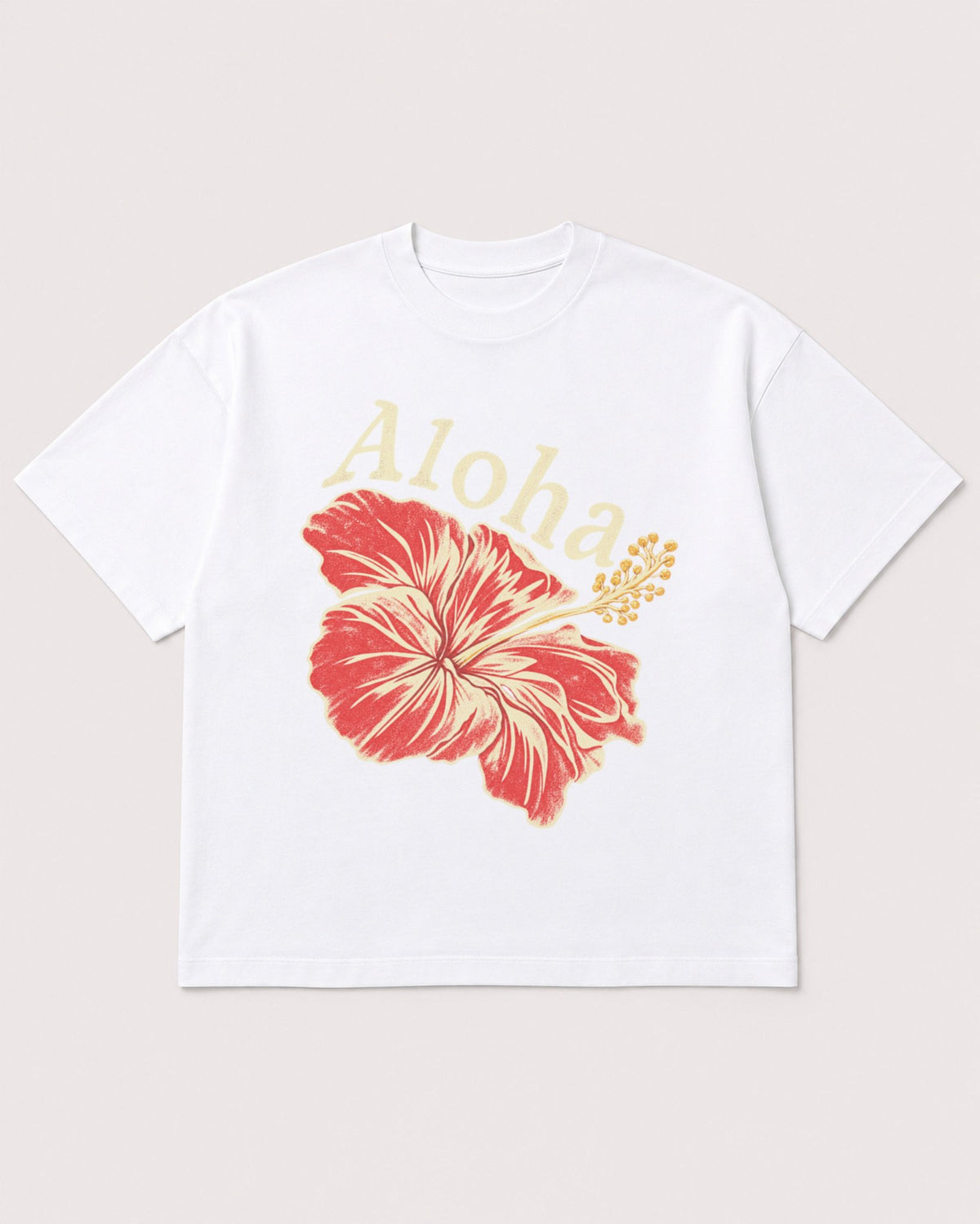 Mockup Boxy Heavyweight Tee White product