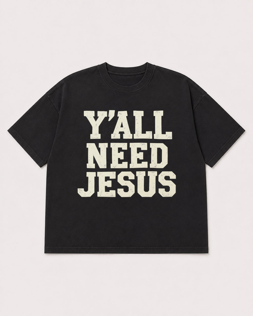 Mockup Boxy Heavyweight Tee Black product