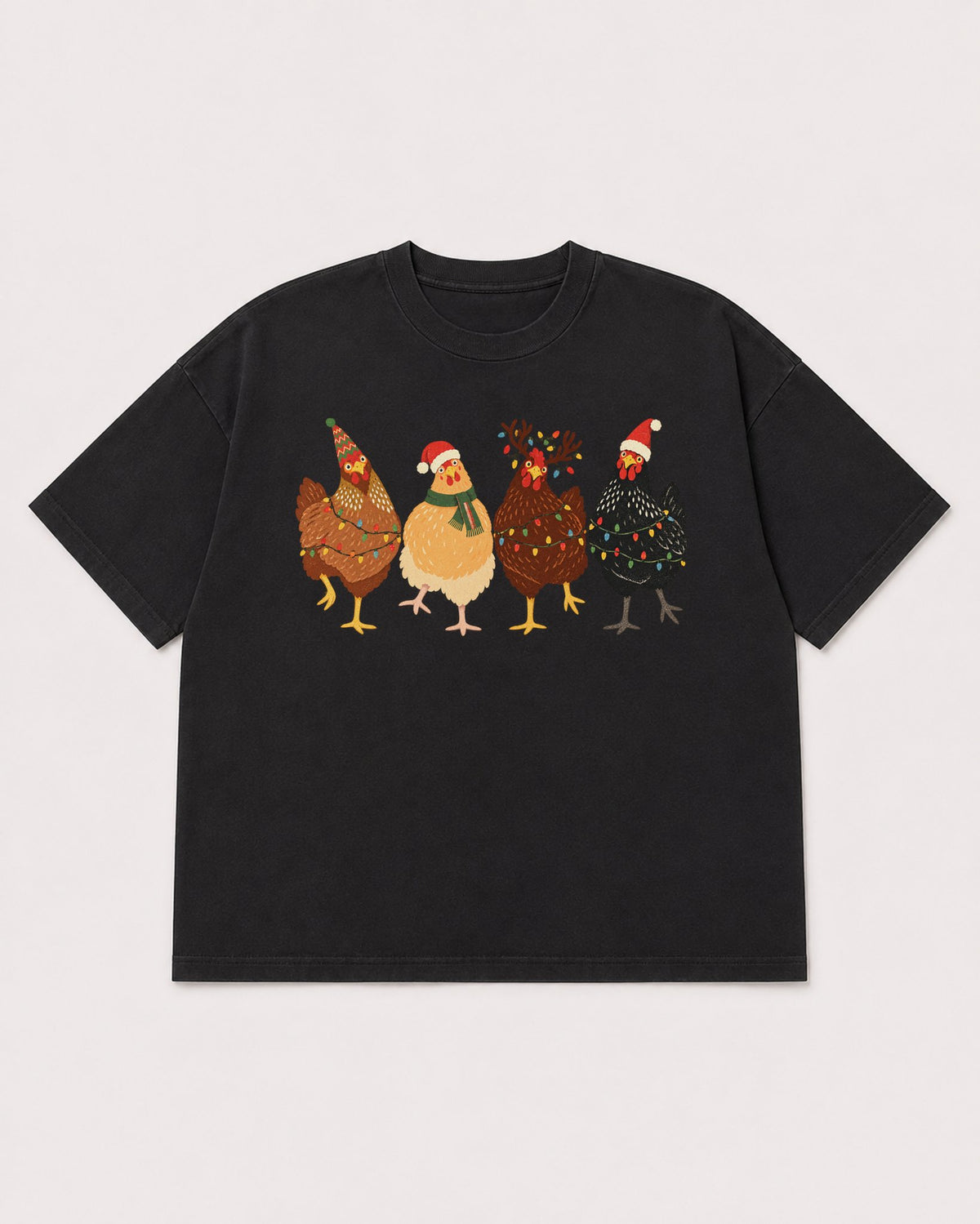 Mockup Boxy Heavyweight Tee Black product