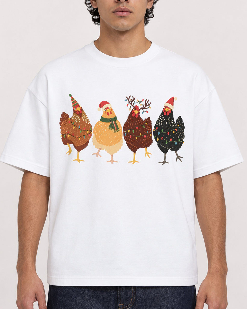 Mockup Boxy Heavyweight Tee White male close-up 26
