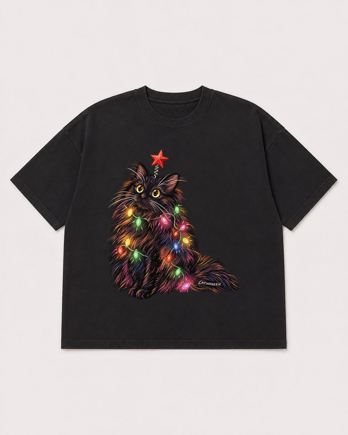 Mockup Boxy Heavyweight Tee Black product