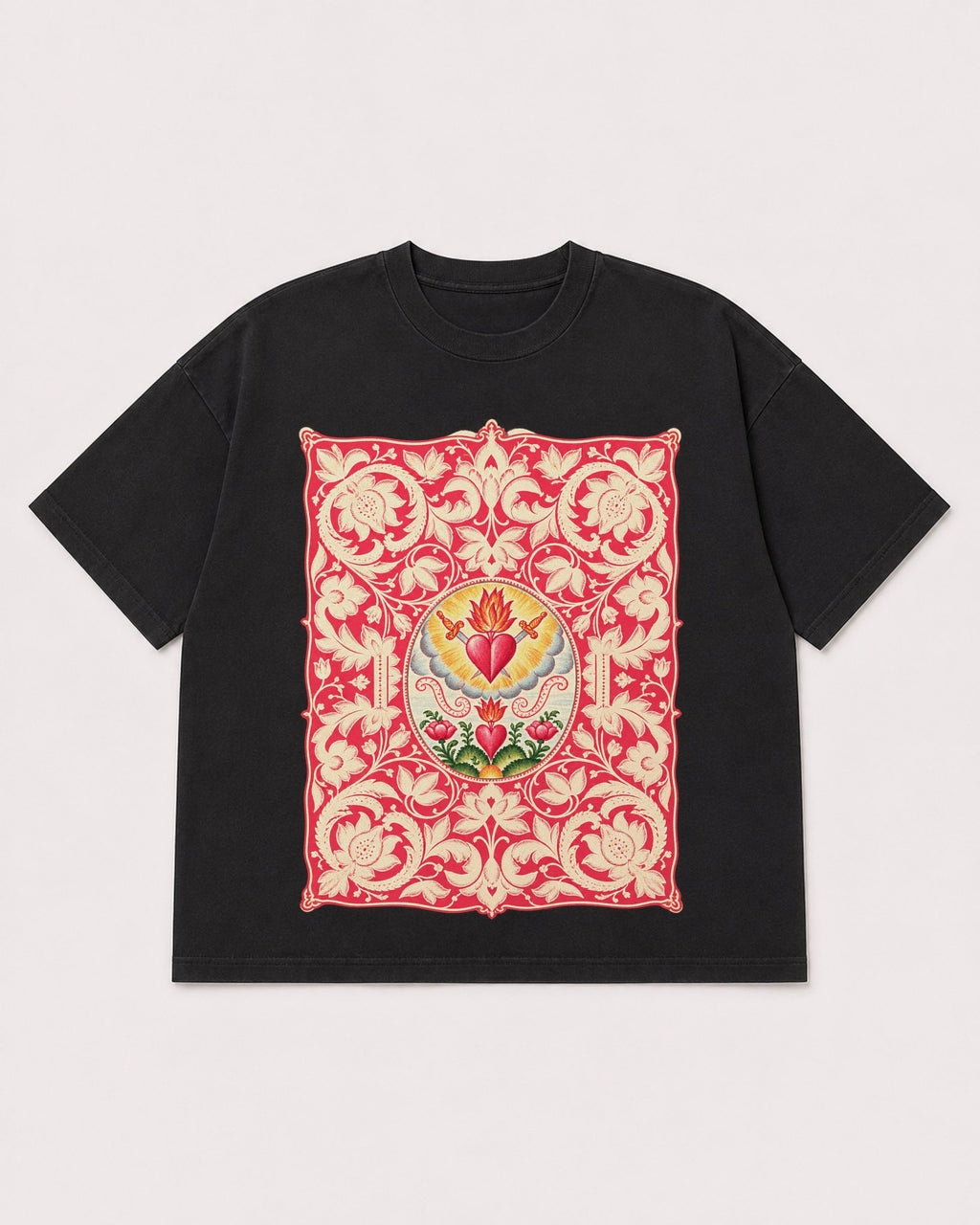 Mockup Boxy Heavyweight Tee Black product