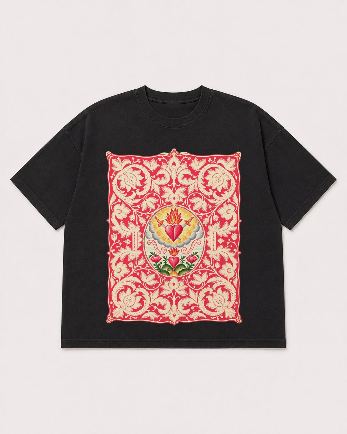 Mockup Boxy Heavyweight Tee Black product