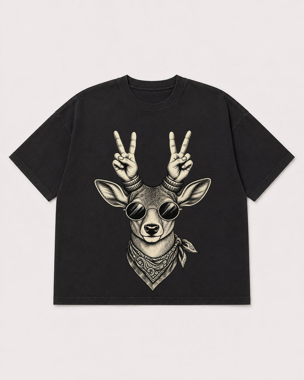 Mockup Boxy Heavyweight Tee Black product