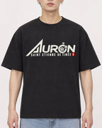 Mockup Boxy Heavyweight Tee Black male close-up 01