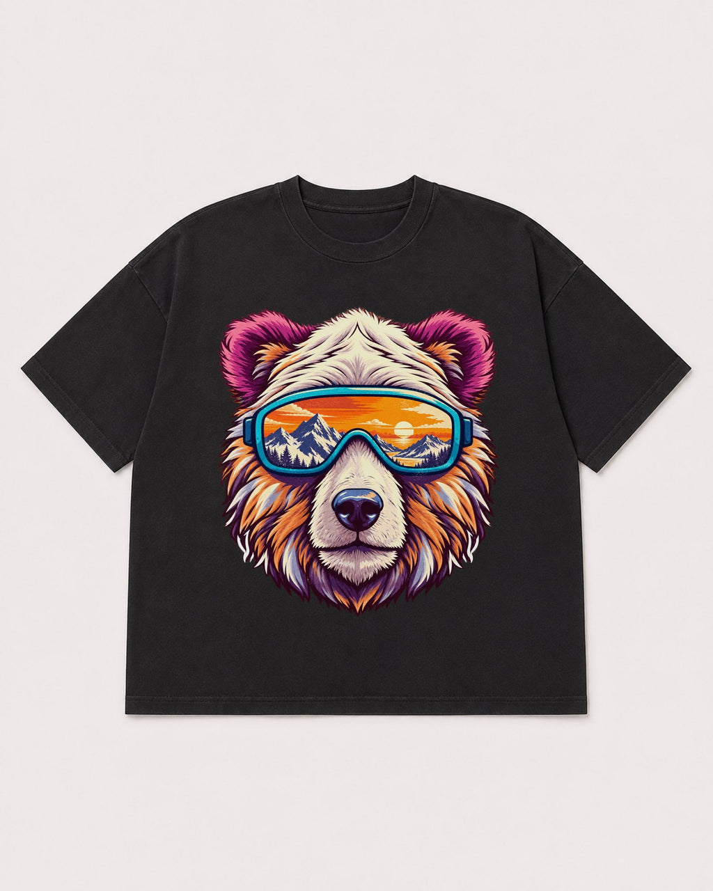 Mockup Boxy Heavyweight Tee Black product