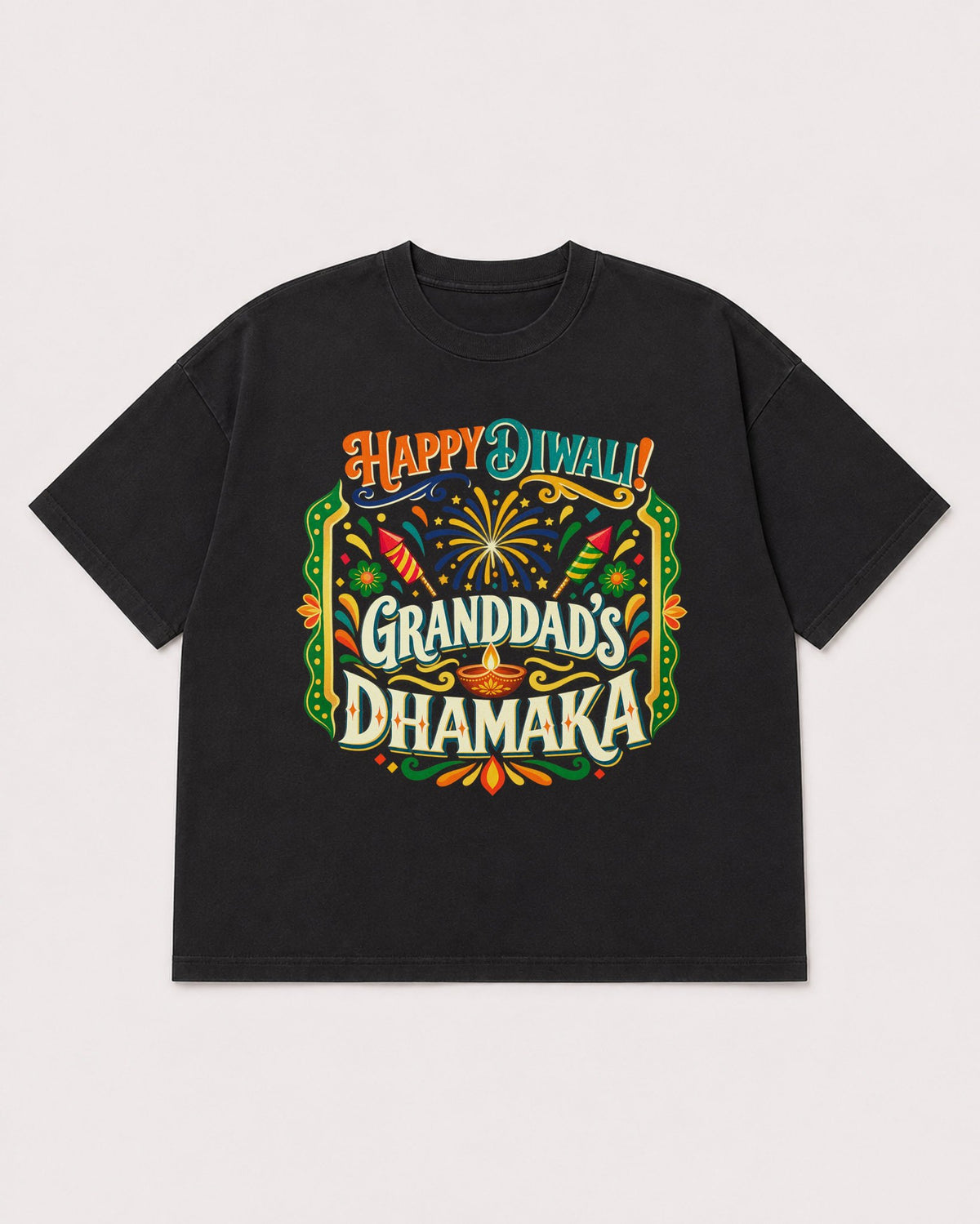 Mockup Boxy Heavyweight Tee Black product