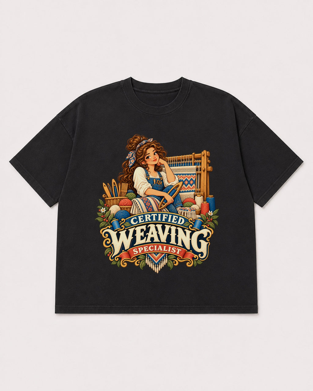 Mockup Boxy Heavyweight Tee Black product