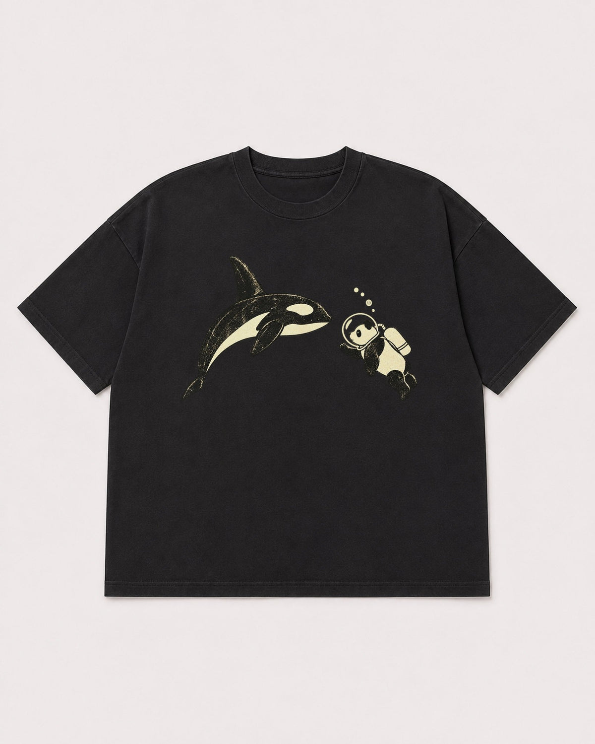 Mockup Boxy Heavyweight Tee Black product