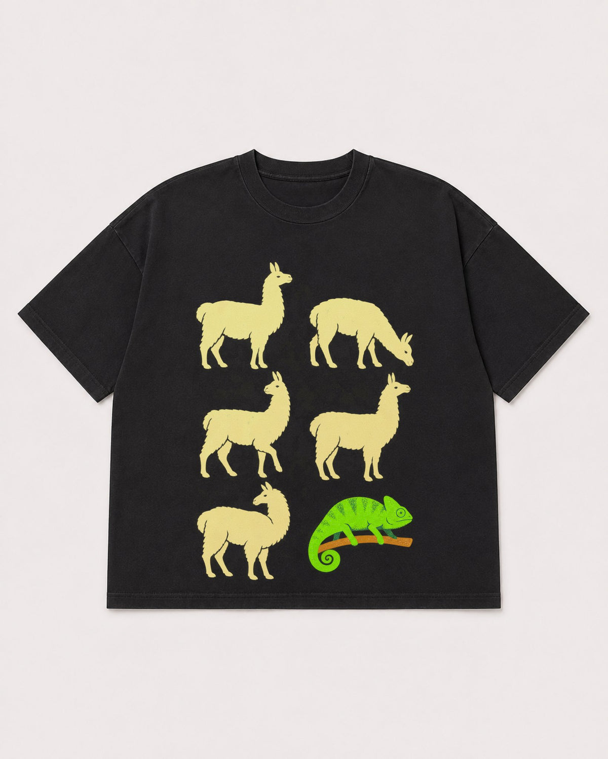 Mockup Boxy Heavyweight Tee Black product