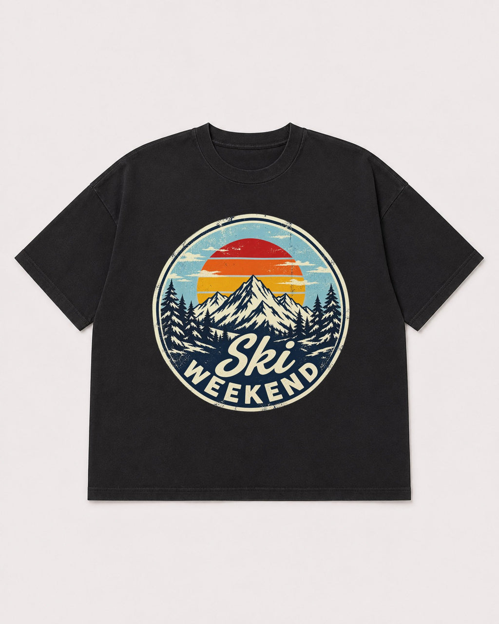 Mockup Boxy Heavyweight Tee Black product