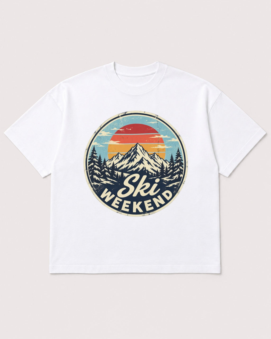 Mockup Boxy Heavyweight Tee White product