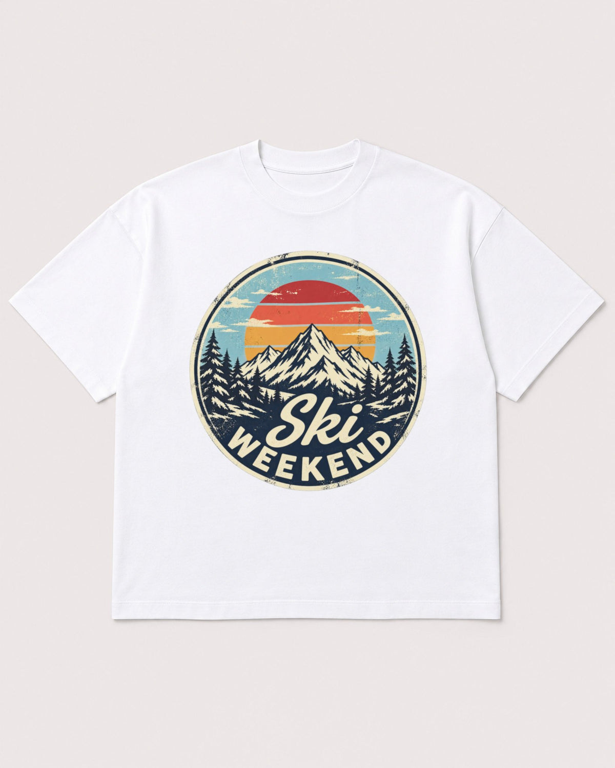 Mockup Boxy Heavyweight Tee White product