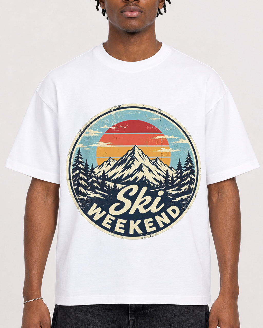 Mockup Boxy Heavyweight Tee White male close-up 05