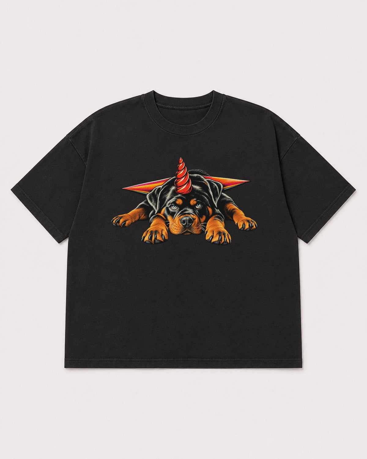 Mockup Boxy Heavyweight Tee Black product