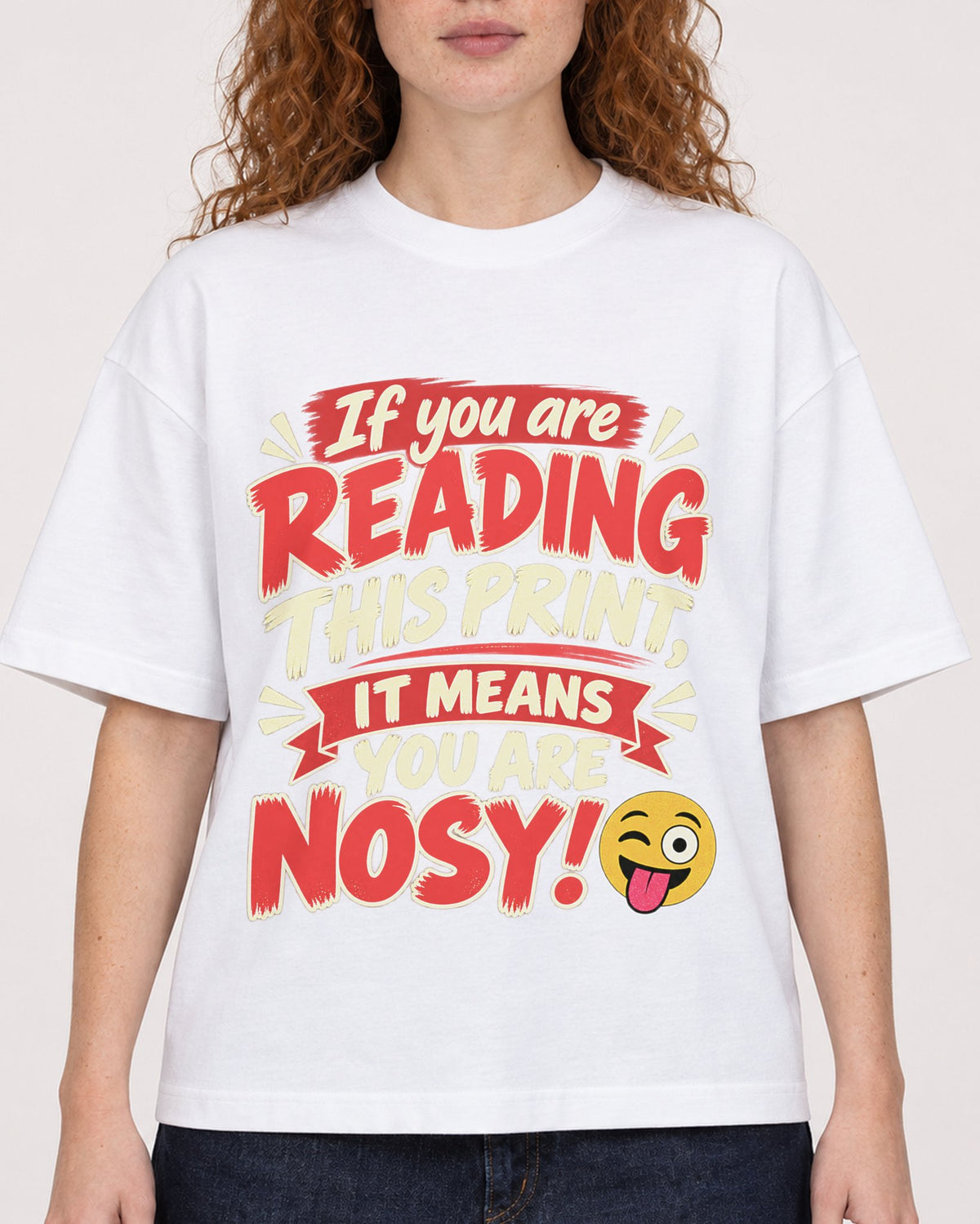 Mockup Boxy Heavyweight Tee White female close-up 09
