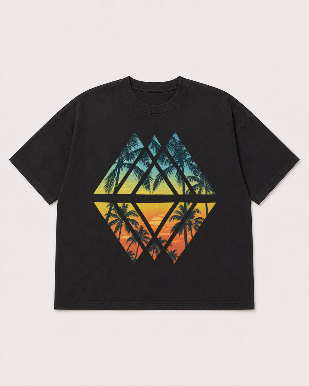 Mockup Boxy Heavyweight Tee Black product