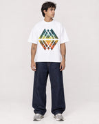 Mockup Boxy Heavyweight Tee White male full-body 06