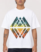 Mockup Boxy Heavyweight Tee White male close-up 06