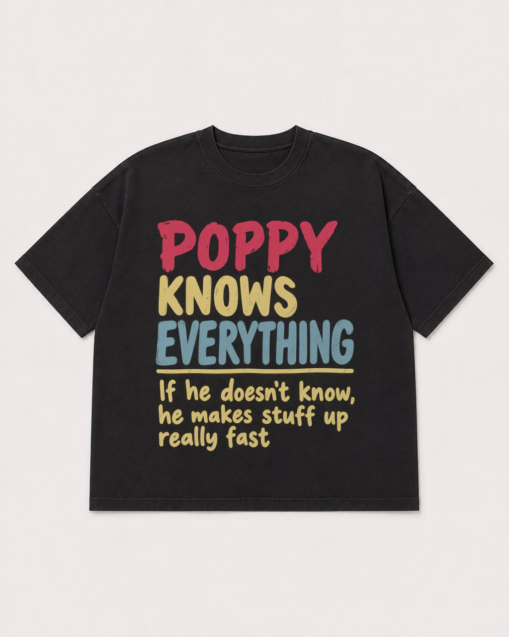 Mockup Boxy Heavyweight Tee Black product