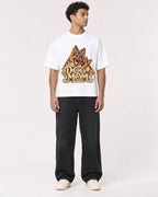 Mockup Boxy Heavyweight Tee White male full-body 10