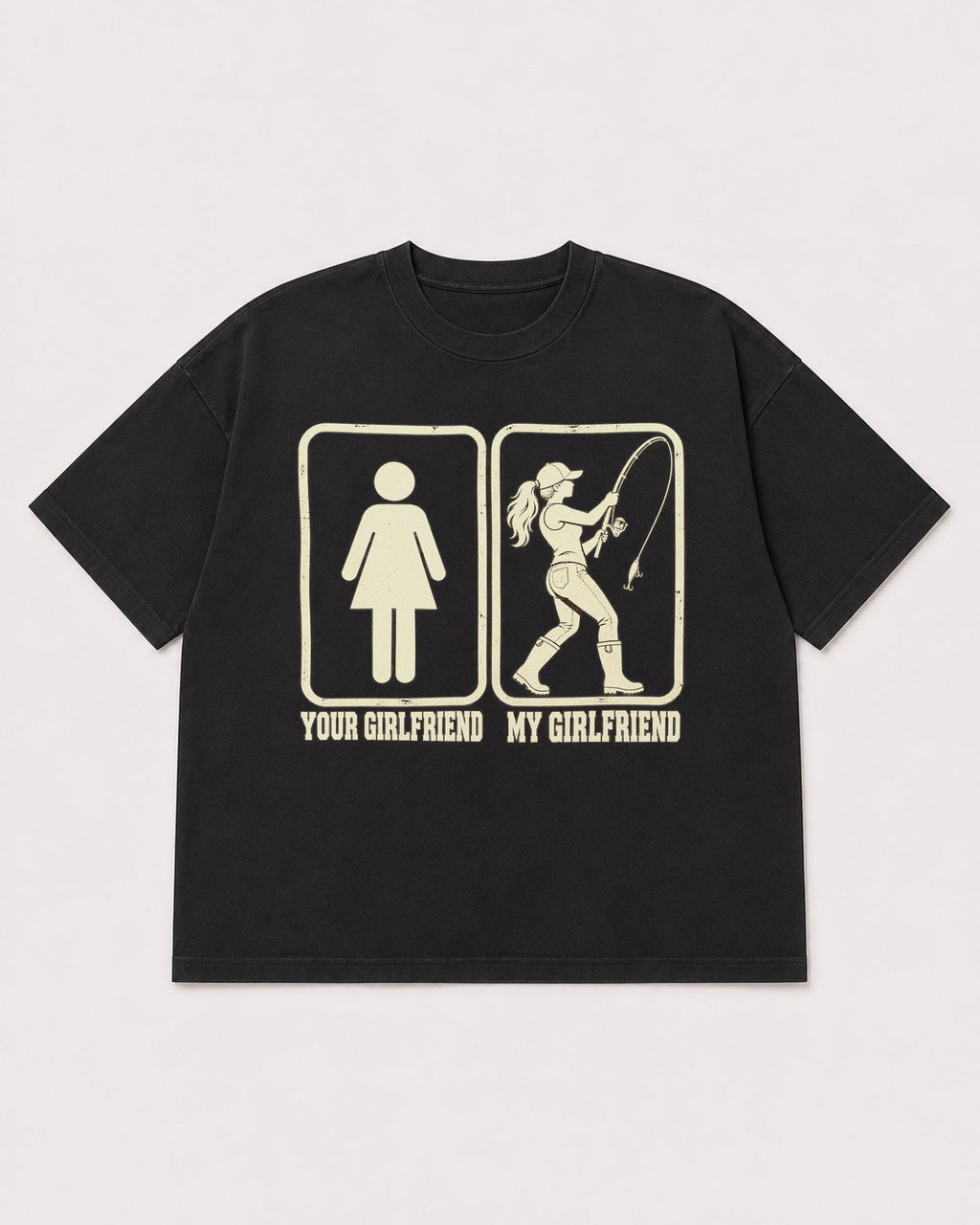 Mockup Boxy Heavyweight Tee Black product