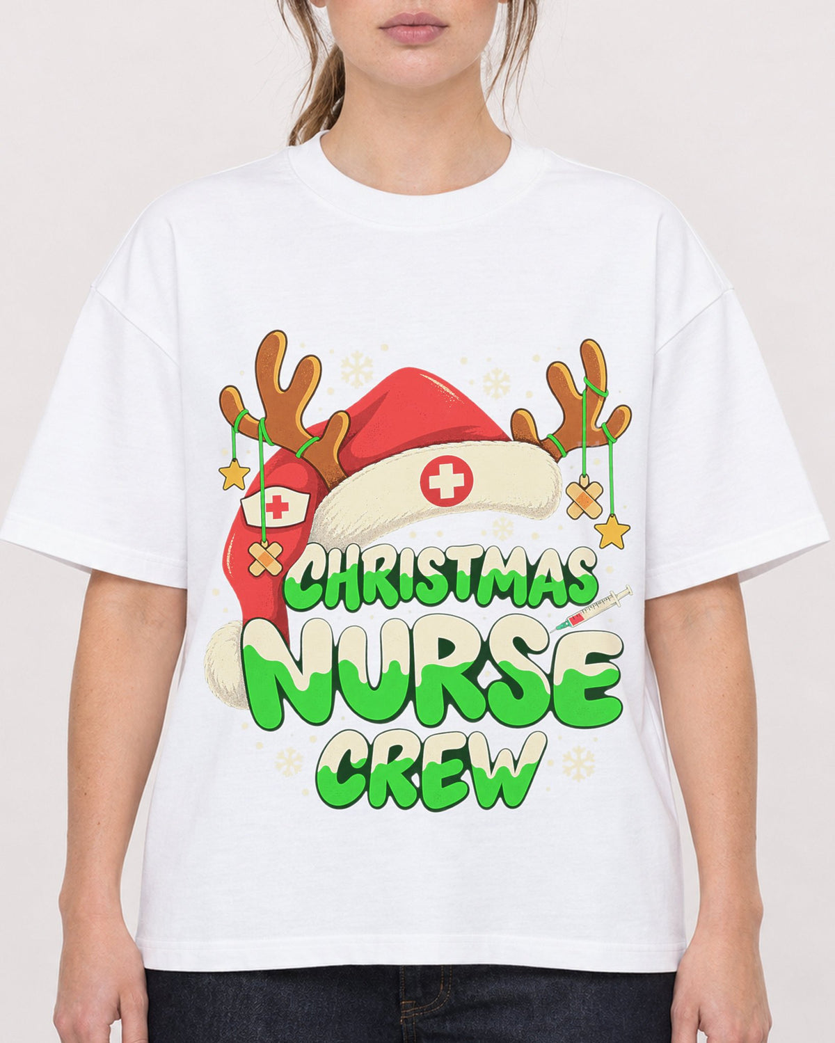 Mockup Boxy Heavyweight Tee White female close-up 29