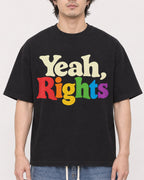 Mockup Boxy Heavyweight Tee Black male close-up 03