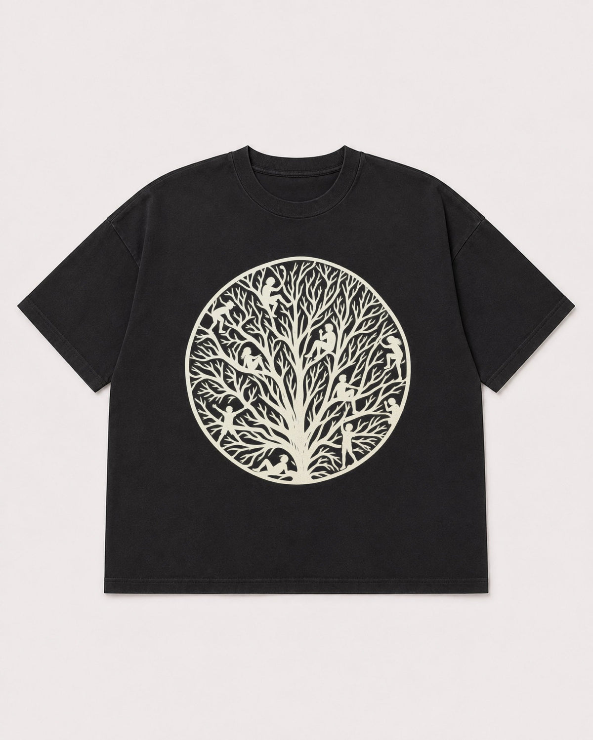 Mockup Boxy Heavyweight Tee Black product