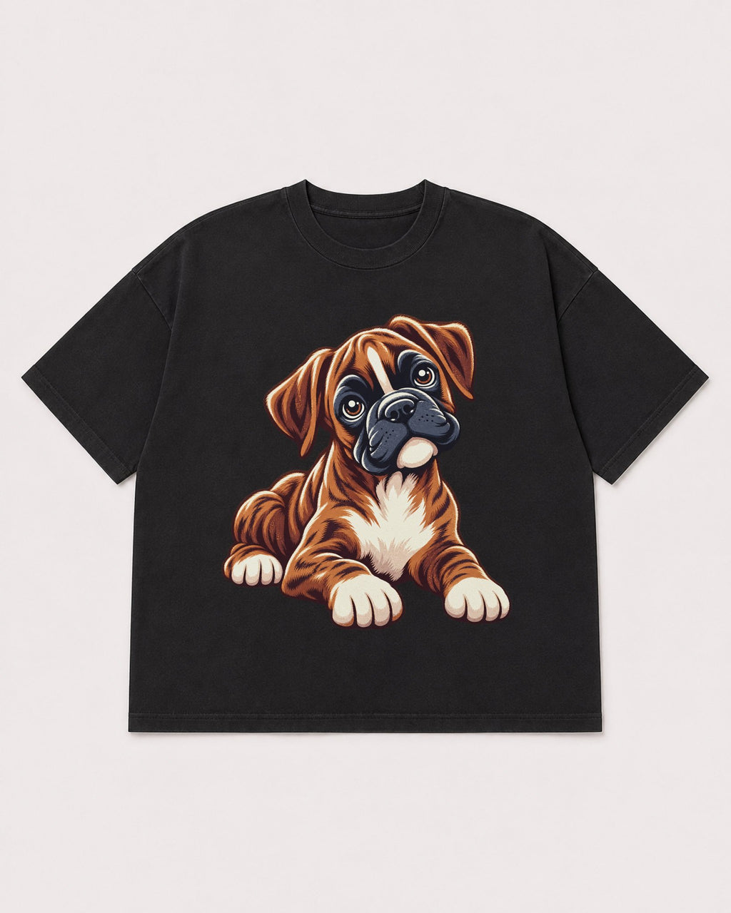 Mockup Boxy Heavyweight Tee Black product