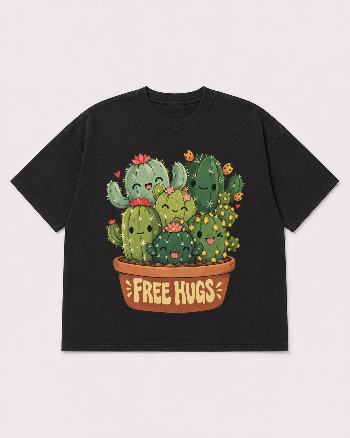 Mockup Boxy Heavyweight Tee Black product