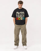 Mockup Boxy Heavyweight Tee Black male full-body 08