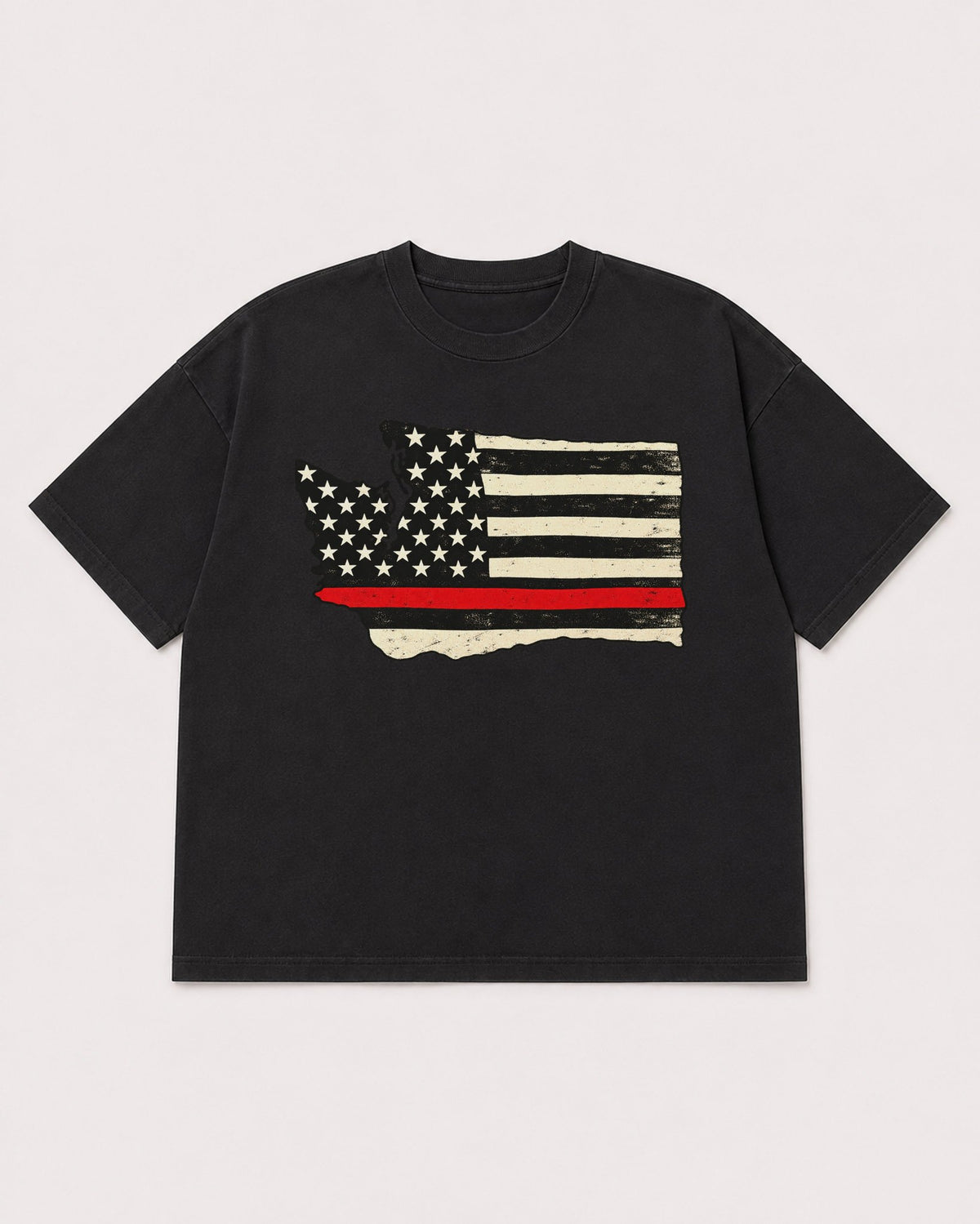 Mockup Boxy Heavyweight Tee Black product