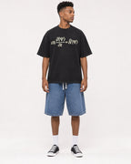 Mockup Boxy Heavyweight Tee Black male full-body 15