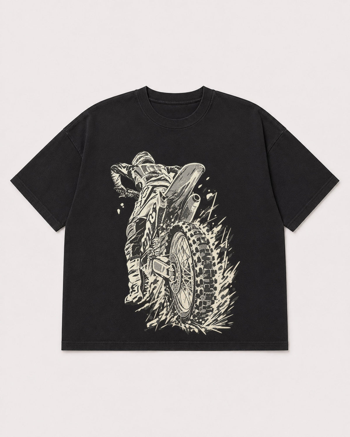 Mockup Boxy Heavyweight Tee Black product