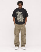 Mockup Boxy Heavyweight Tee Black male full-body 04