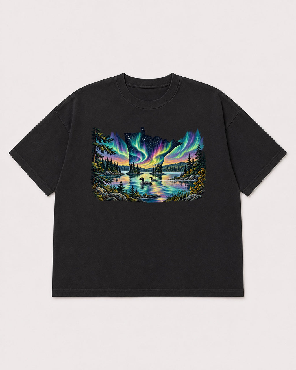 Mockup Boxy Heavyweight Tee Black product