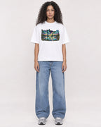Mockup Boxy Heavyweight Tee White female full-body 10
